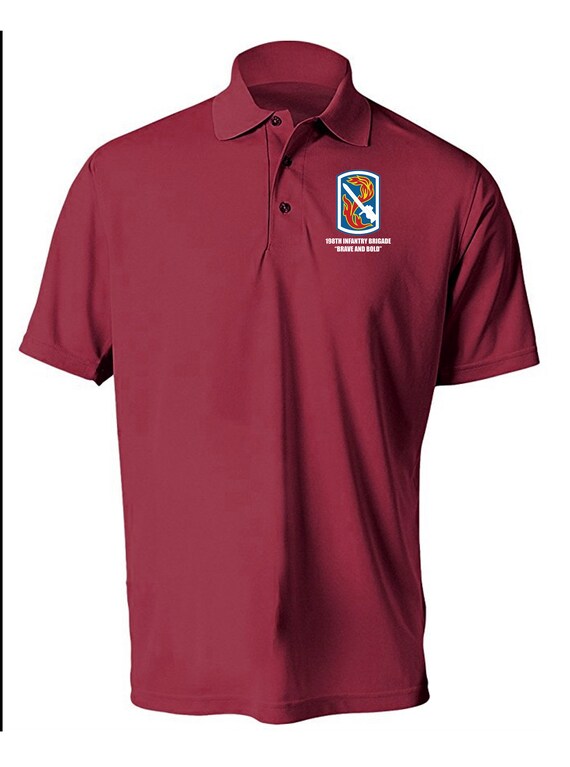 198e mèche Brigade d’infanterie légère humidité mèche 198e Polo Chemise-8523 brodée 018d50 198e mèche Brigade d’infanterie légère humidité mèche 198e Polo Chemise-8523 brodée 018d50