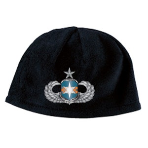 313th Military Intelligence (Airborne) Senior Wings Embroidered Fleece Beanie-15665