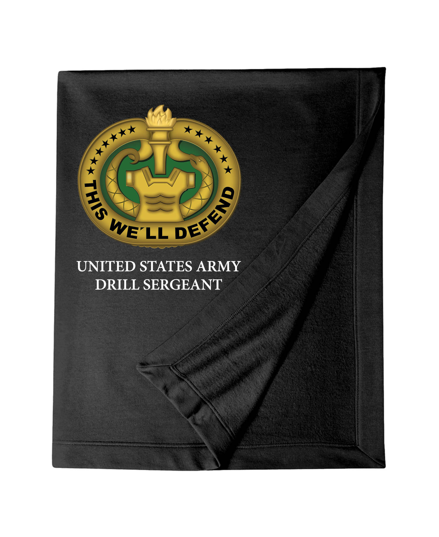 US Army Drill Sergeant Embroidered Blanket-7264 - Etsy
