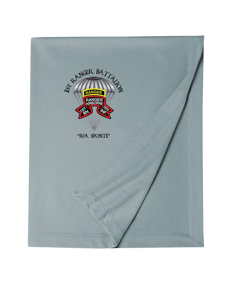 1/75th Ranger Battalion Original Scroll w/ Ranger Tab Embroidered Blanket-3824 image 10