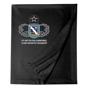 1st Battalion (Airborne) 143rd Infantry Regiment Embroidered Blanket-15180