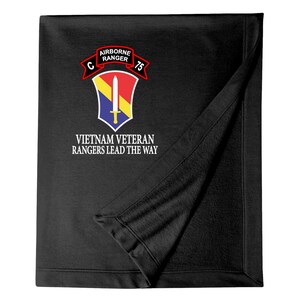 C Company 75th Ranger Company -Vietnam-Embroidered Blanket-13130