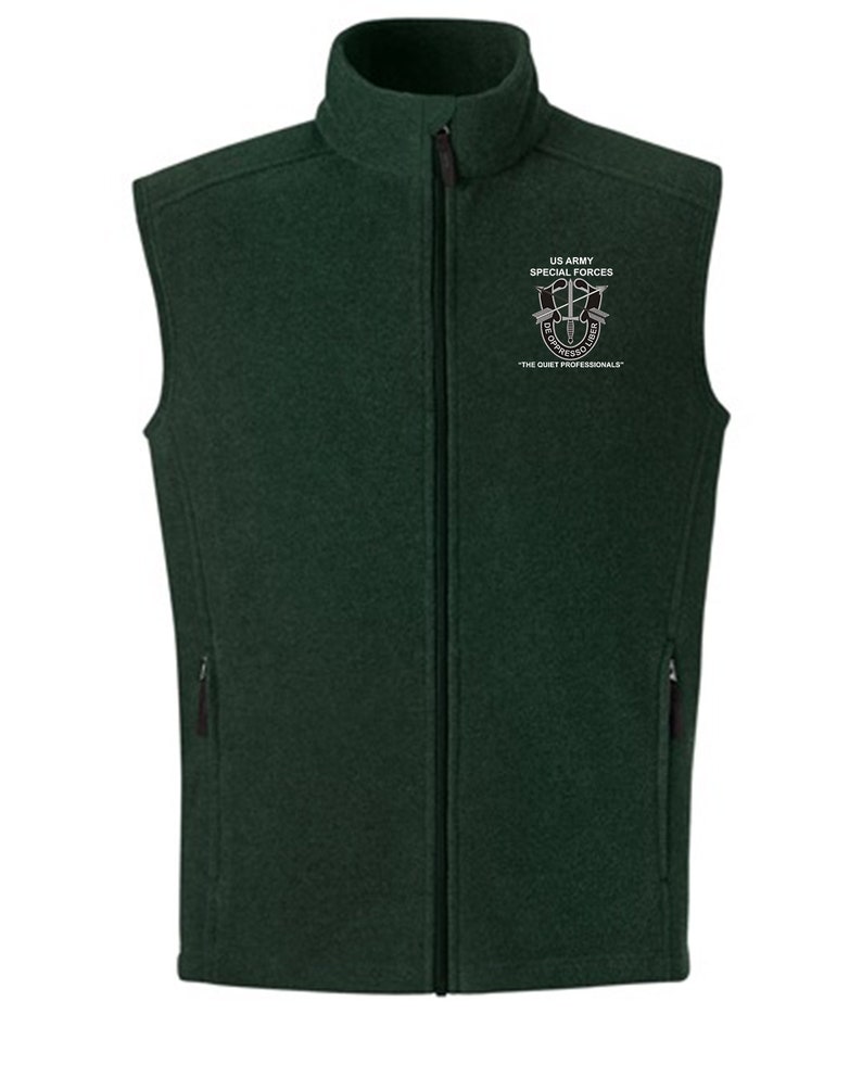 U.S Army Special Forces Embroidered Fleece Vest-16352