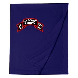 N Company 75th Ranger Company -Vietnam-Embroidered Blanket-13576
