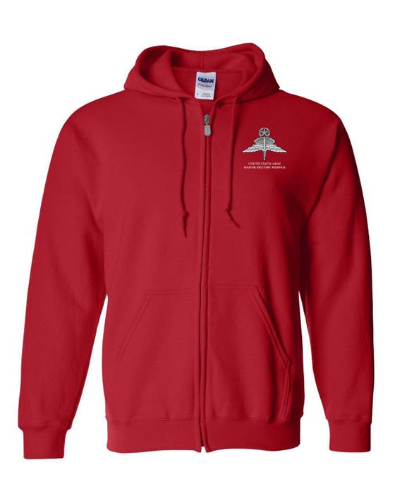 US Army Master HALO Embroidered Hooded Sweatshirt W Zipper 7746 Etsy