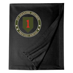 1st Infantry Division Embroidered Blanket-12403