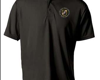 46th Special Forces Group -embroidered Moisture Wick Polo