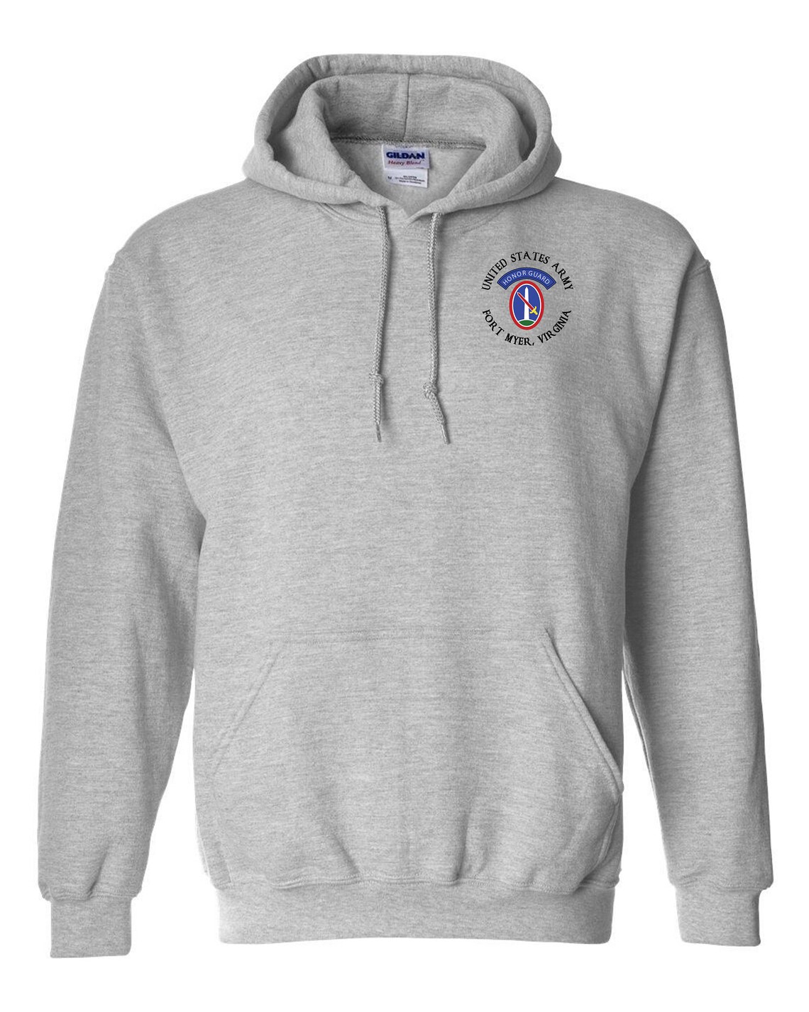 U S Army Honor Guard Embroidered Hooded Sweatshirt 7639 Etsy