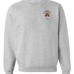 1/75th Ranger Battalion-Original Scroll Tab Embroidered Sweatshirt-3879 Sport Gray