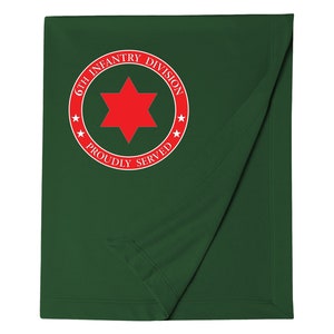 6th Infantry Division Embroidered Blanket-12763