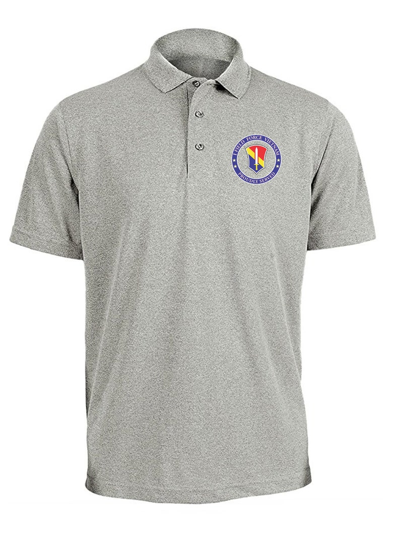 I Field Force vietnam Embroidered Moisture Wick Polo Shirt - Etsy