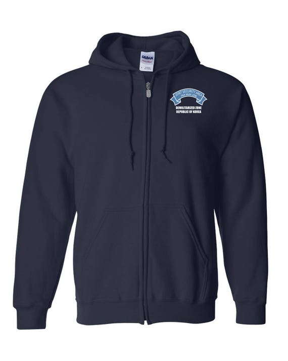 JSA Joint Security Area ROK Embroidered Hooded Sweatshirt W Zipper 7291 Etsy