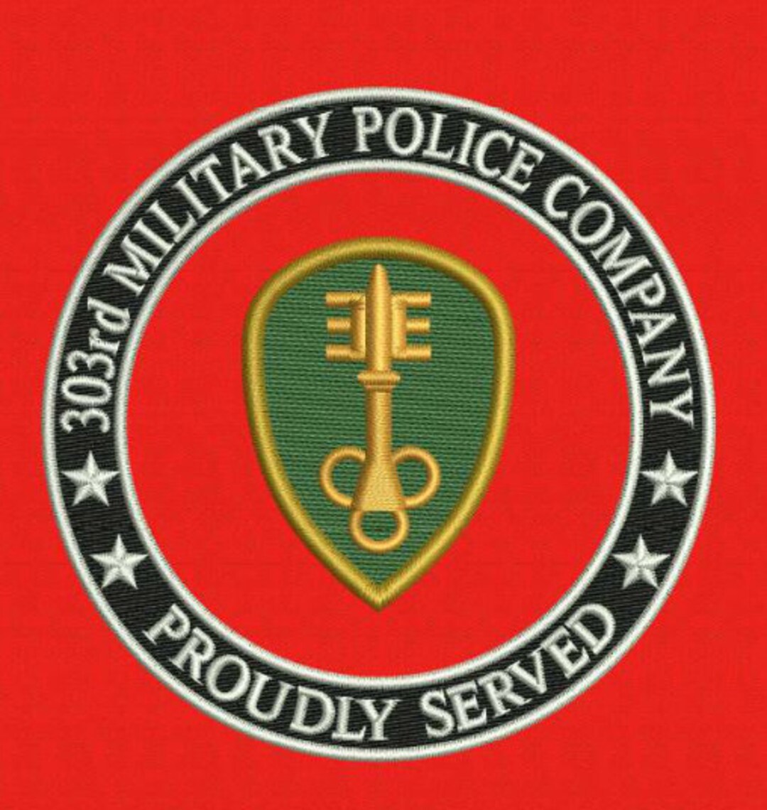 303rd Military Police Company Embroidered Cotton Sweatshirt-16986 - Etsy
