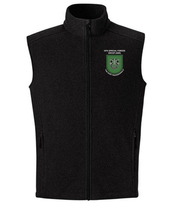 10th Special Forces Group Embroidered Fleece Vest-16521 - Etsy Denmark