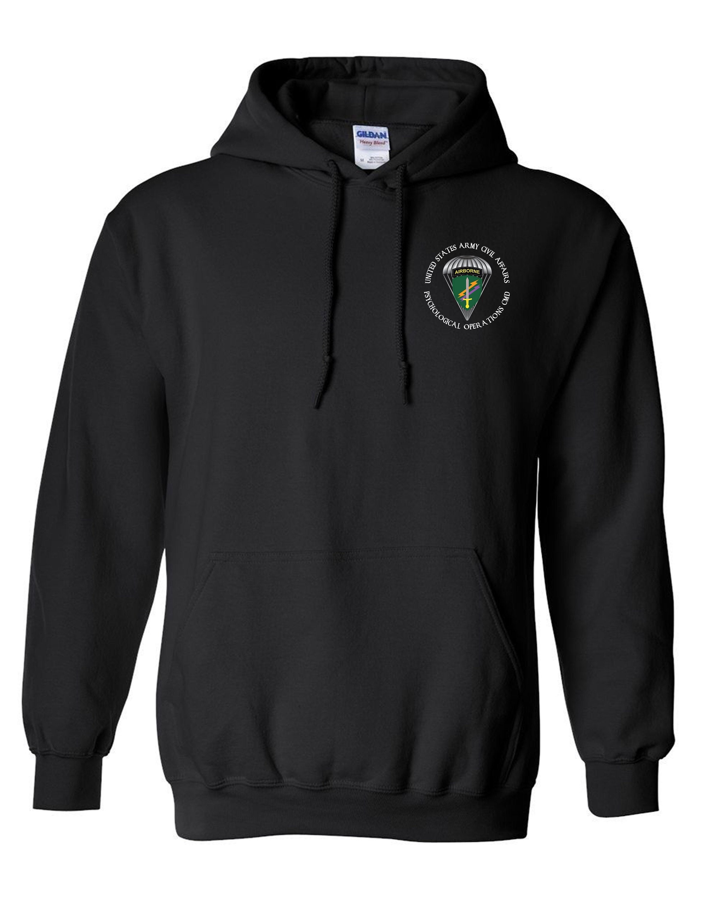 U.S. Army Civil Affairs Embroidered Hooded Sweatshirt-6697