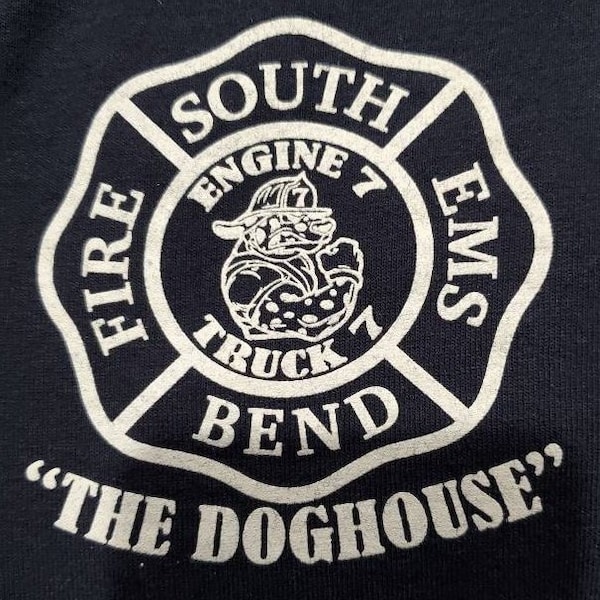 South Bend Fire Department "The Doghouse"  Embroidered Hooded Sweatshirt-16353