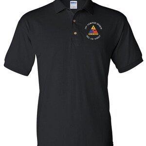 2nd Armored Division Embroidered Cotton Polo Shirt 3977 - Etsy