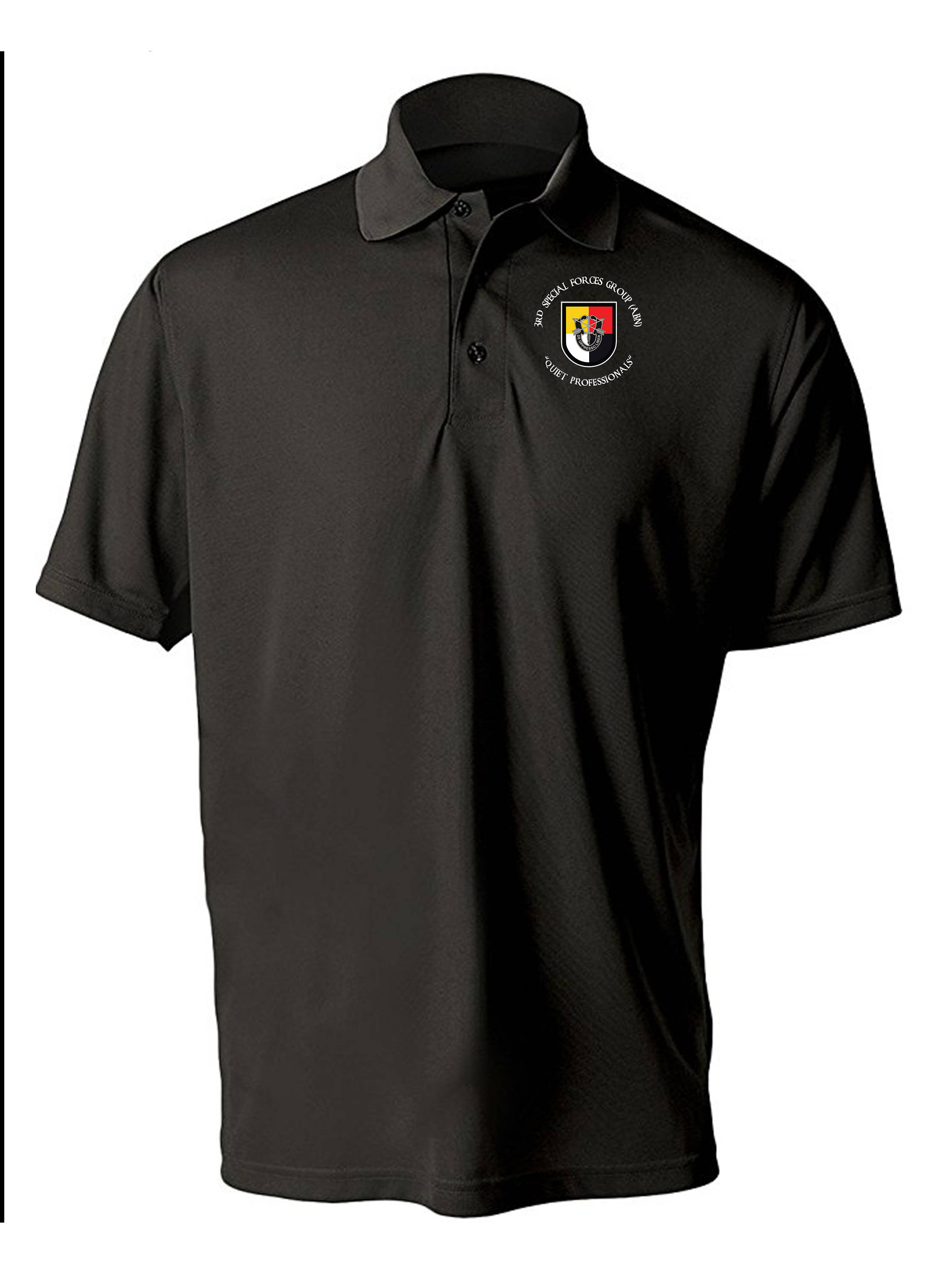 3rd Special Forces Group Embroidered Moisture Wick Polo 3rd Special Forces Group Embroidered Moisture Wick Polo