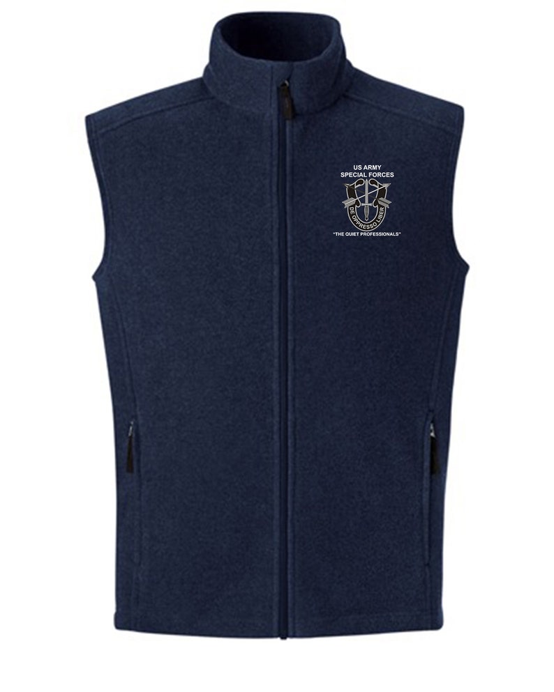 U.S Army Special Forces Embroidered Fleece Vest-16352