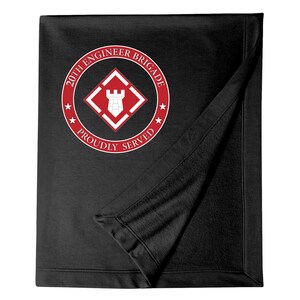 20th Engineer Brigade Embroidered Blanket-15348