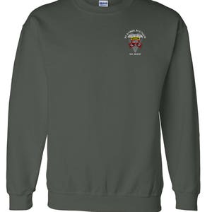 1/75th Ranger Battalion-Original Scroll Tab Embroidered Sweatshirt-3879 Forest Green