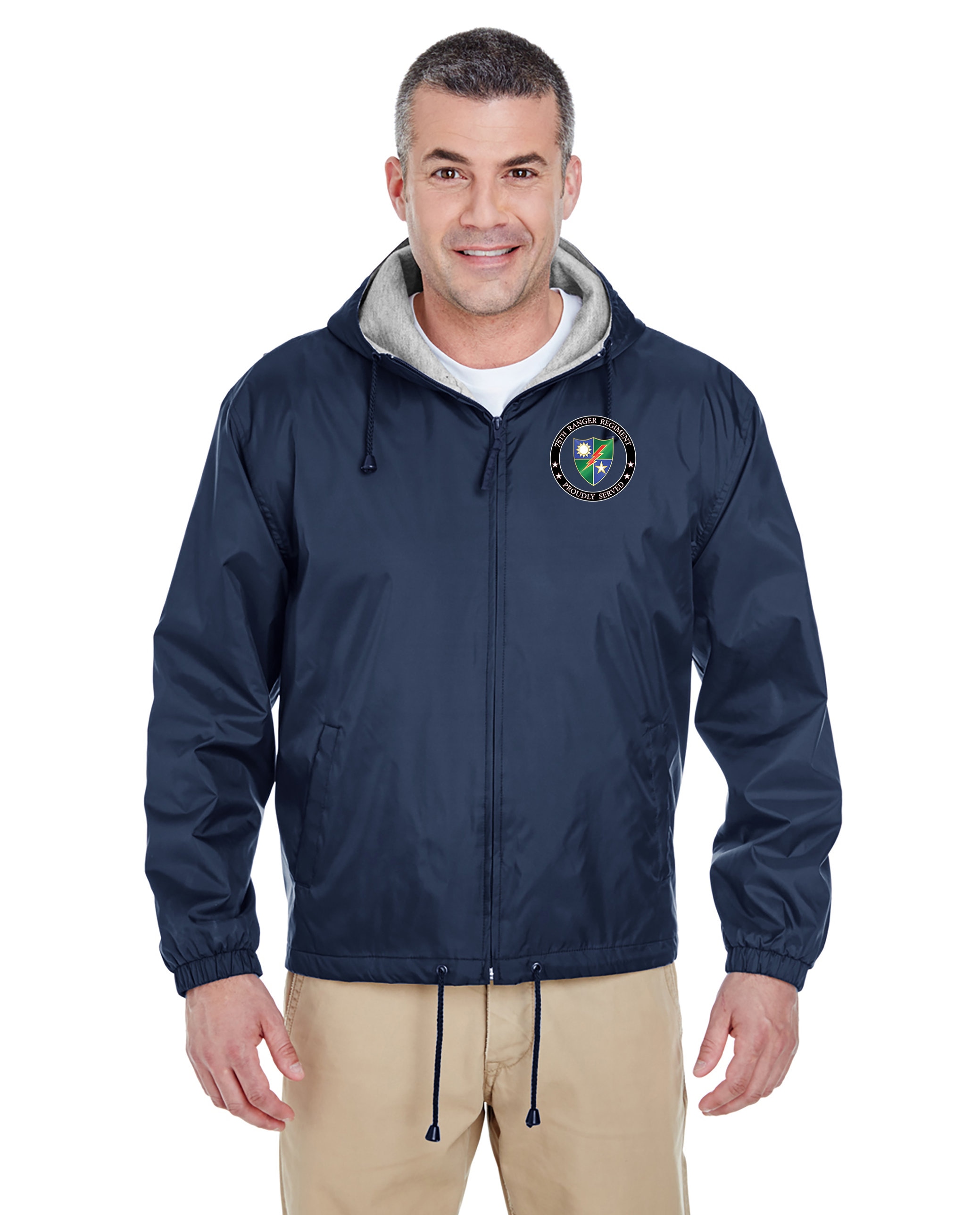 75th Ranger Regiment Embroidered Fleece-lined Hooded Jacket-15198 - Etsy