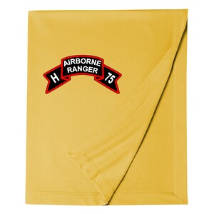 H Company 75th Ranger Company -Vietnam-Embroidered Blanket-13376