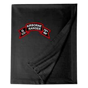 G Company 75th Ranger Company -Vietnam-Embroidered Blanket-13336