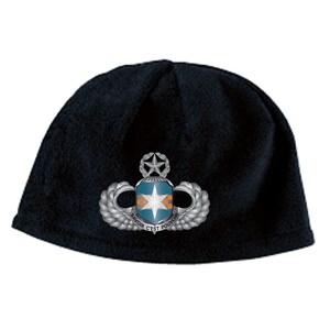 313th Military Intelligence (Luftlandung) Master Flügel bestickt Fleece Beanie-15663