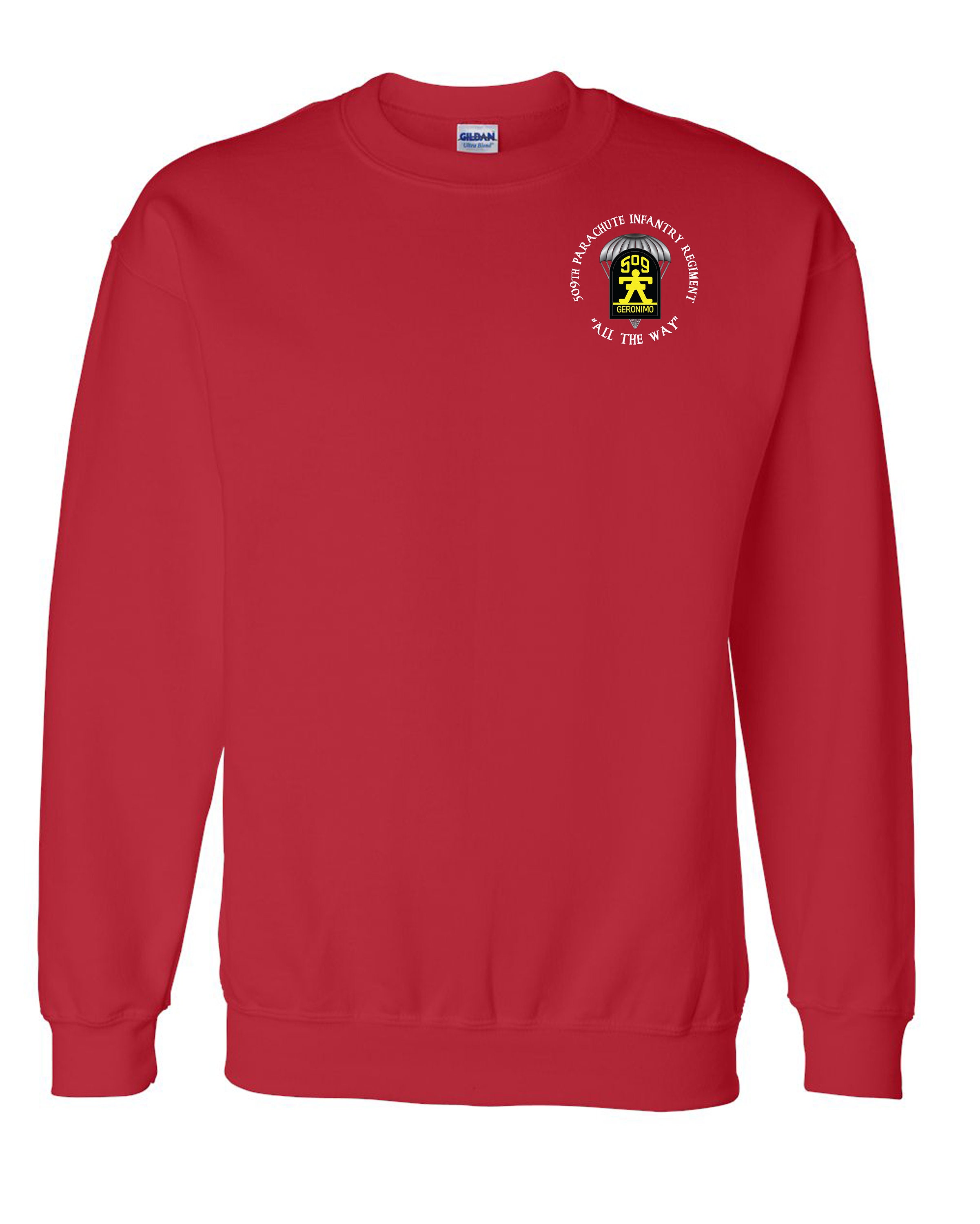 T-shirts Brodés Régiment De Parachutistes - Marque Gildan, Couleur Verte, Coton, Taille Adulte Unisexe
