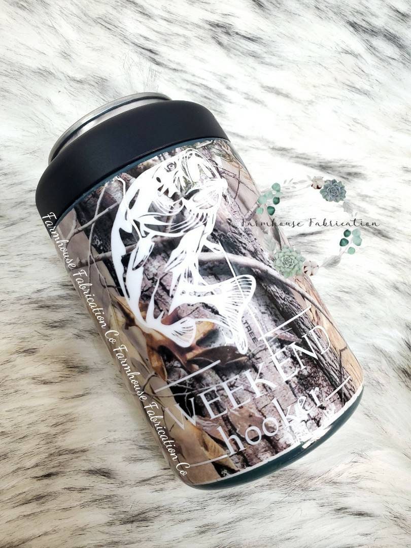 Camo YETI / Camo Koozie Fishing / YETI Koozie Fishing / Etsy
