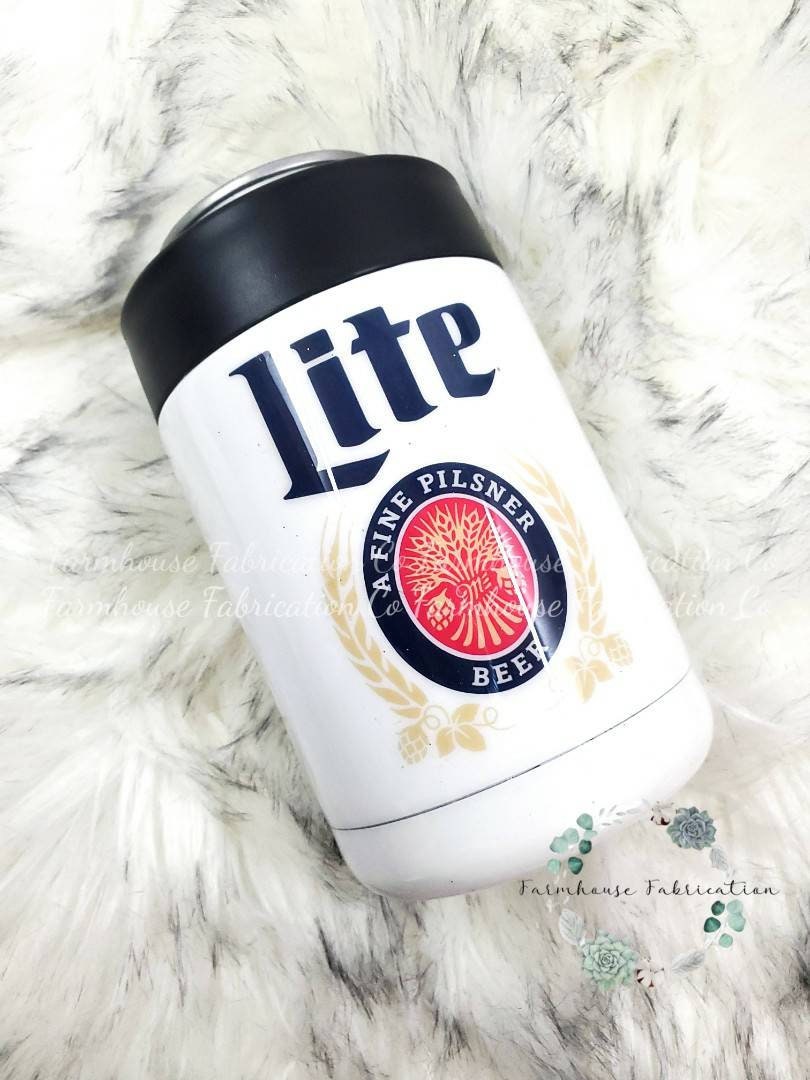 Miller Lite / Miller Lite Tumbler / Miller Lite Koozie / Etsy