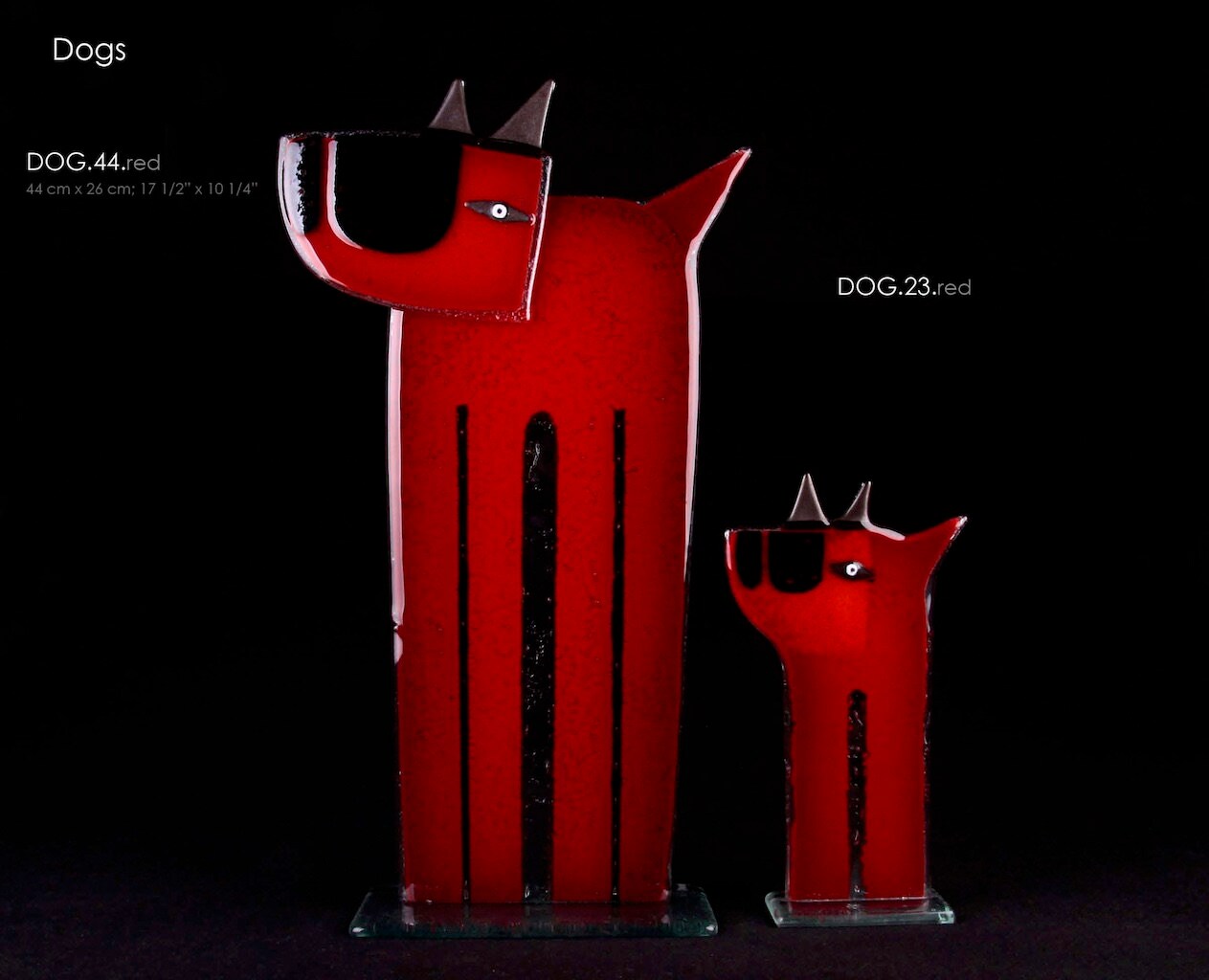 DOG Statue Made From Glass, Available 3 Sizes. WATCH VIDEO. Unique