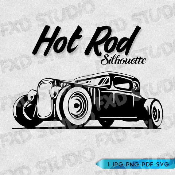 Download Hot Rod Silhouette Clip Art Image Hot Rod Motor Hot Rod Svg Etsy 3D SVG Files Ideas | SVG, Paper Crafts, SVG File