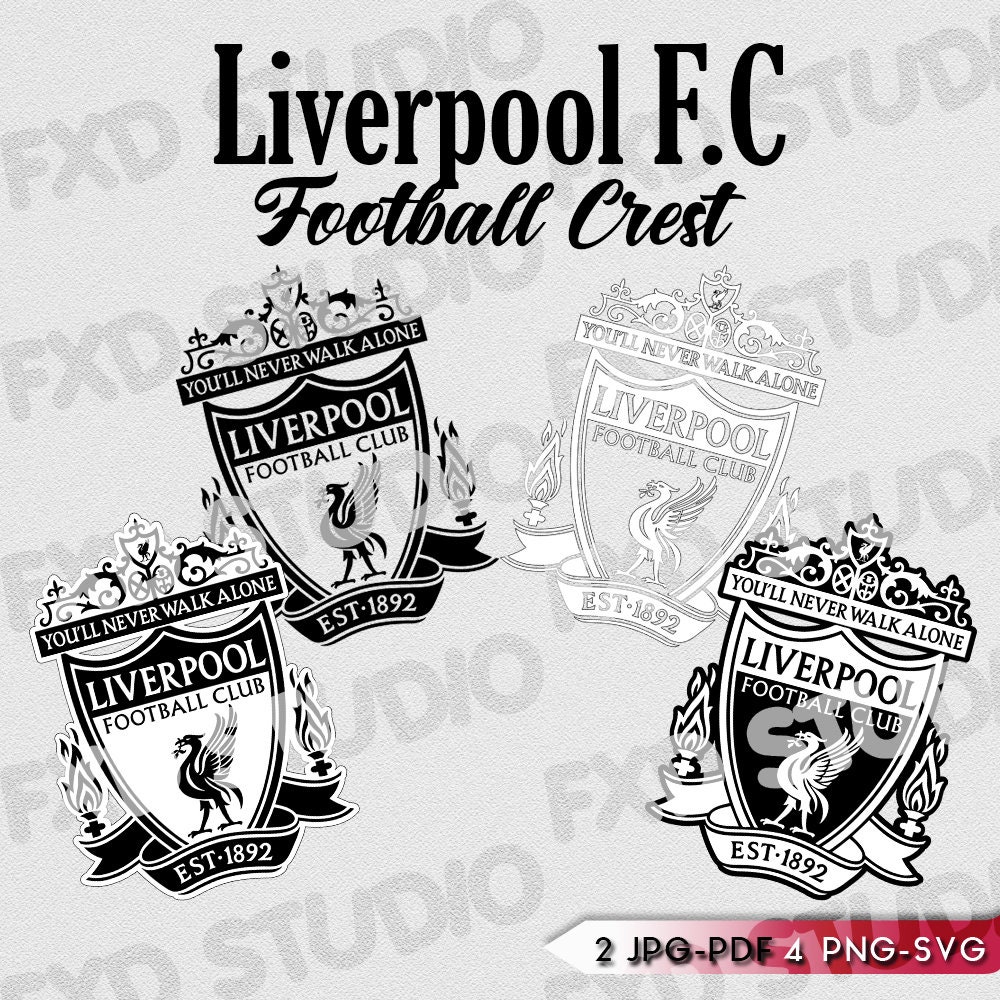 Liverpool F C Football Crest Silhouette Clip Art Image Etsy