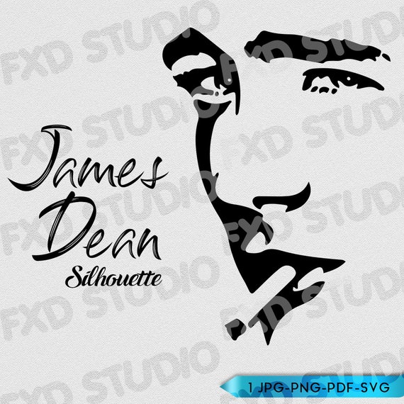 James D Silhouette Clip Art Image, James Dean Face Silhouette, James Dean  Clip Art, Vinyl, Cricut, SVG File, Instant Download - Etsy