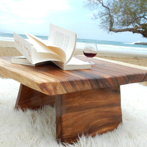 Wooden Coffee Table Wood Square Box Style Coffee Table Etsy
