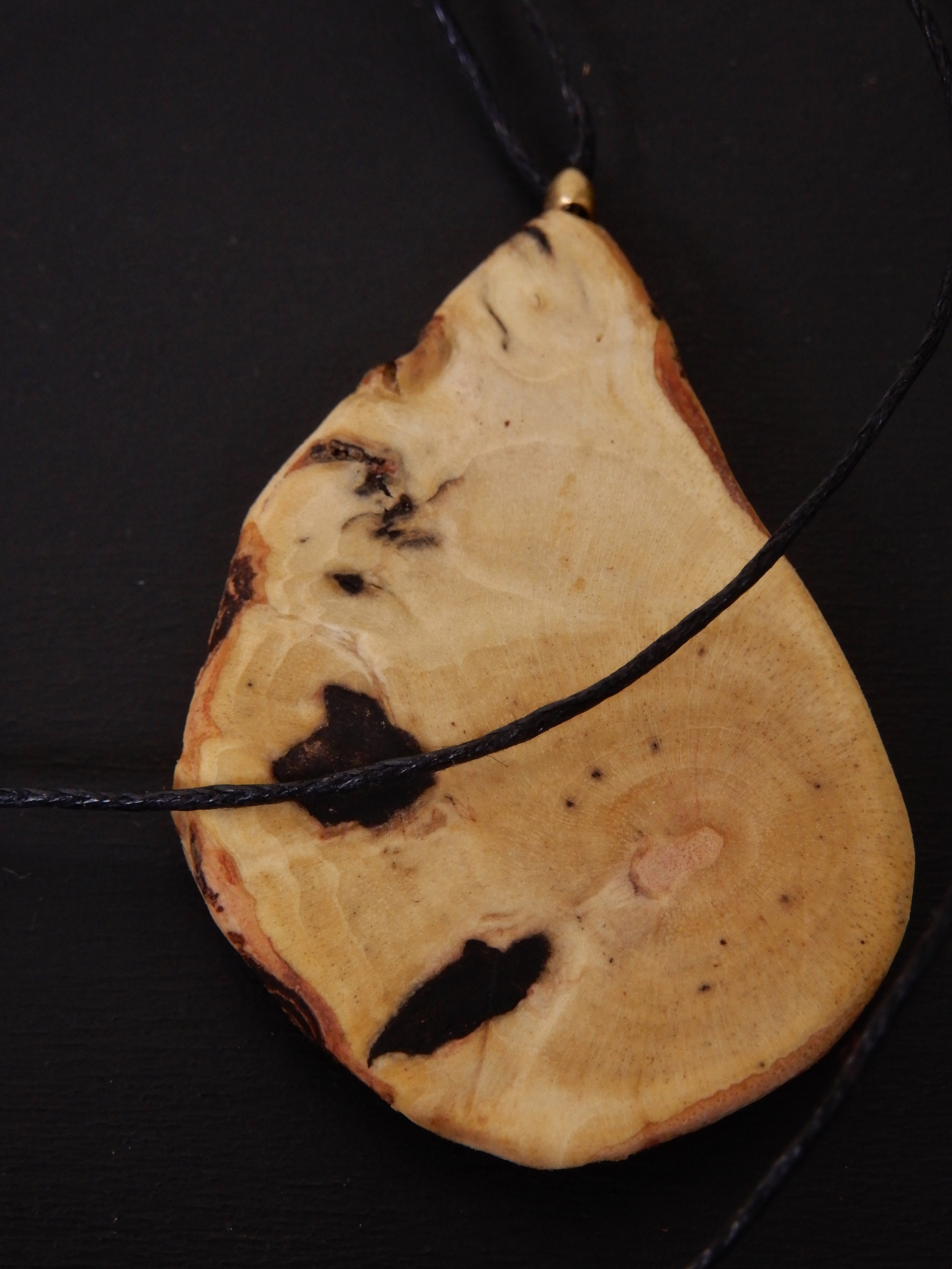Persimmon Tree Wood Pendant - Etsy