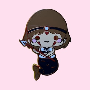 B/C/D grade - spear mermaid - Enamel Pin // anime chibi manga ita bag kawaii cute flair japanese