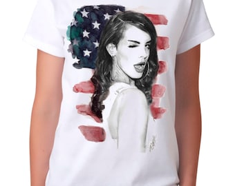 Lana Del Rey Art T-shirt, Men's Women's All Sizes