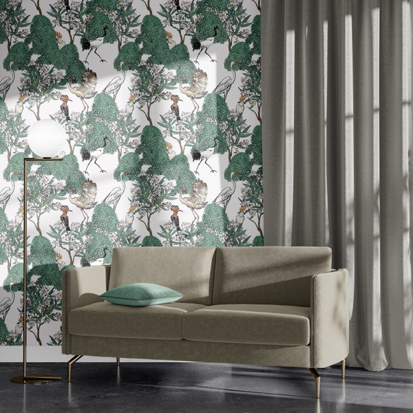 Botanical Wallpaper - Etsy UK