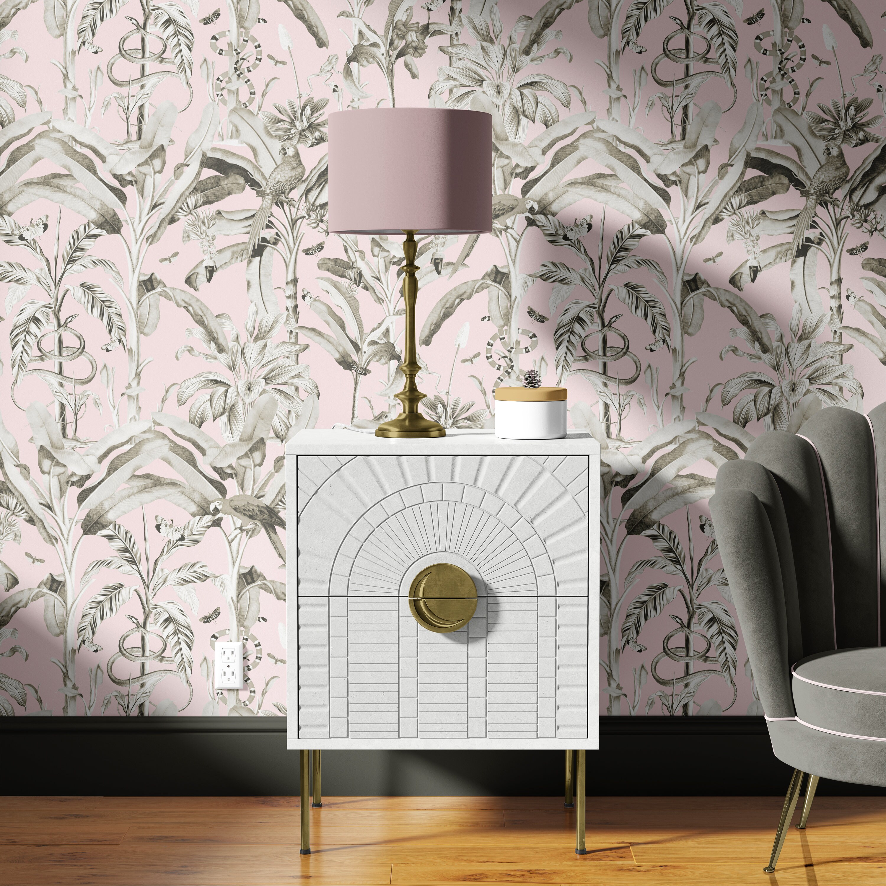 Pink Grey Wallpaper - Etsy UK Pink Grey Wallpaper - Etsy UK