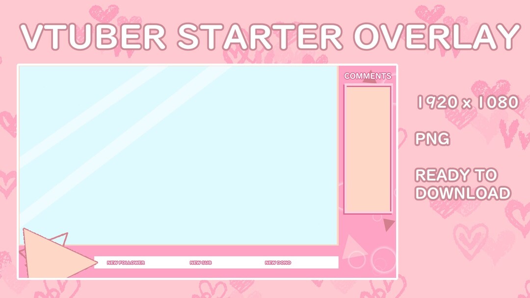 Vtuber Starter Overlay - Etsy
