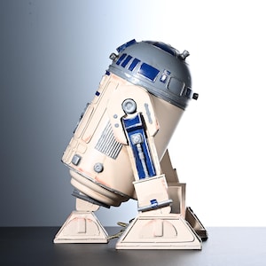 スター・ウォーズ R2-D2 メタルロボットフィギュア – スター・ウォーズファンやSFコレクターへのプレゼントに最適 | 大型錬鉄製ディスプレイ装飾