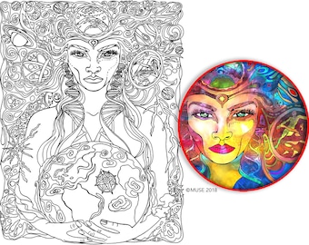 Gaia, Roman Earth Mother Goddess. a MUSE 1-page download!