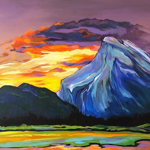 Rise & Climb by Jessica Merritt | 16" x 20" Signed Original Acrylic Painting on Canvas | Colorado, Original Art, 14er, Mountain Art, Rockies