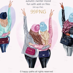 Crie seu clipart personalizável de melhores amigos clipart Bff clipart personalizável Besties personalizados Soul Sisters Bridesmaid gift Mug design Png