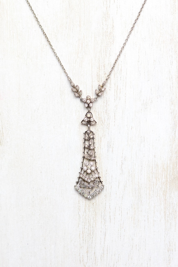 Antique Necklace - Edwardian Sterling Silver