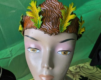 Woodland fae crown with oak leaves - made to order