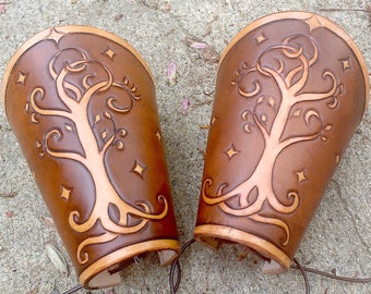 The Two Trees bracers - made to order